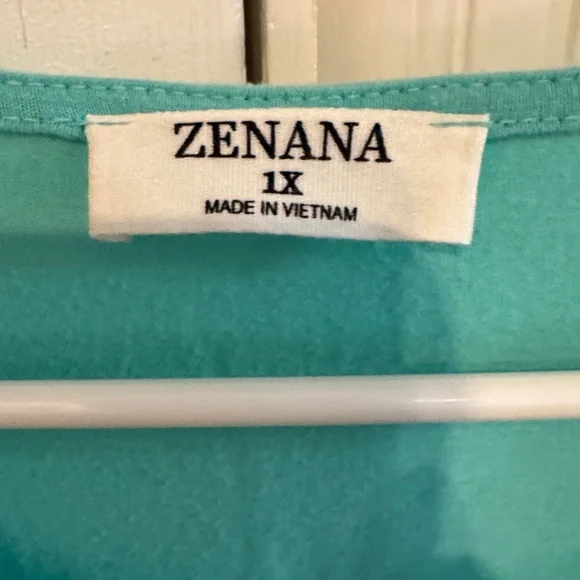 Zenana Outfitters Aqua Ruffle Tunic - Picture 2 of 5